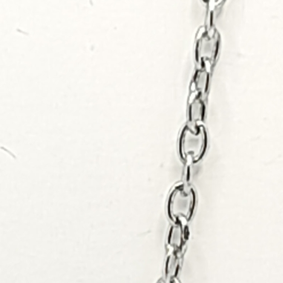 90S VINTAGE TRIBAL STYLE SILVER TONE NECKLACE WITH RED ACCENTS - Picture 3 of 3